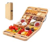 Charcuterie Brett,Klappbare Fleischplatte Küchenutensil,Servierplatte für Fleisch und Käse | Für Snacks Dessert Party Wohnzimmer Küche Tisch