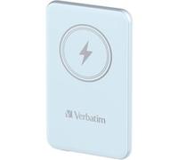 Charge ''n'' Go Polímero de litio 5000 mAh Cargador inalámbrico Azul, Banco de potencia celeste, 5000 mAh, Polímero de litio, Quick Charge 3.0, Cargador inalámbrico, Azul