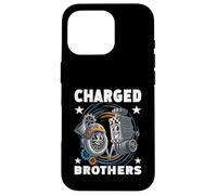 Charged Brothers Turbo y Super Chargers para Aumentar la Potencia Carcasa para iPhone 16 Pro