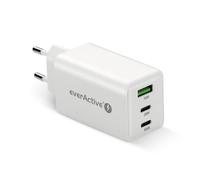 Charger gan 1 x usb, 2 x usb-c quick charge 4+ 65w white