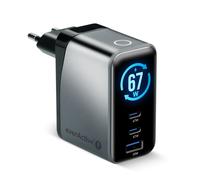 Charger gan 1 x usb, 2 x usb-c quick charge 4+ 67w black