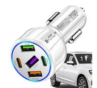 Chargeur De Voiture Multiport, Chargeur De Voiture USB C, Adaptateur De Voiture Chargeur De Voiture Rapide, Adaptateur De Chargeur De Voiture, Adaptateur De Voiture, Adaptateur De Voiture USB Pour