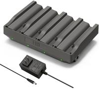 Chargeur Rapide à 4 Ports - Compatible con TACTACAM Reveal Ultra, X, Pro ＆ Pro 3.0, Gen 2.0 & 3.0 Batería para caméra de Chasse, voyants LED et chargeur Mural 12V 5A