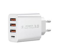 Chargeur Rapide USB C Chargeur USB Multiple 12W, Caricatore Multiplo, Multi USB Adaptateur Secteur Telephone para Phone 14 13 12 11 Pro MAX XS XR 8 7 6 5, Pad, S23 S22 S21