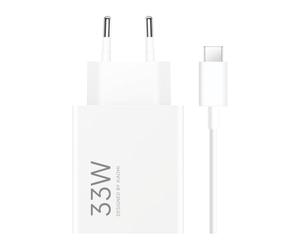 Chargeur secteur XIAOMI BHR9956EU | Compatible con iPhone/Samsung y dispositivos principales, incluye cable USB-C 5A, ideal para viajes.