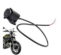 Chargeur USB pour moto | Adaptateur USB étanche à la pluie pour prise de courant 12V | Conception robusto et sécurisée pour une charge rapide en route, idéal pour motards, scooter et VTT, protection