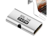 Charging Connector - USB C Link Converter, Female Port Power Transfer Joiner with Stable Current Flow Structure, Seamless Device Connection Function, Ideal for Travel Presentation Workplace Computing