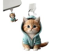 Charging Port Cover - Phone Protector With Cat Pendants | Type C Dust Plug Accessories Charm | For Women Girls Mobile Smartphone Anti-Lost Stopper Cap Jewelry Gift Decoration Kawaii Mobile Task