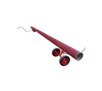 Chariot de manutention de tuyaux Robuste Lot de 2 transportables et Portable Capacé de 1200 kg pneus Pleins pour tuyaux d'incendie/Acier Construction Industrie