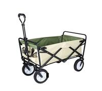 Chariot de plage flexible d'extérieur avec roues robustes - Chariot de courses multifonction pour les courses le camping et les pique-niques