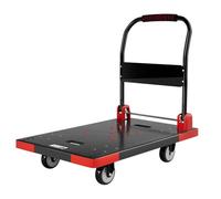 Chariot flexible multifonction avec roues en caoutchouc silencieuses - Chariot de transport polyvalent pour plateformes et charges lourdes - et de mobilité facile