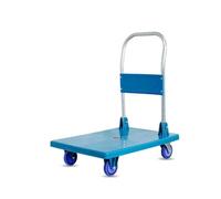 Chariot flexible portátil avec roues silencieuses pour un déplacement facile en C - Idéal pour un use domestique Chariot de transport robuste pour marchandises et fournitures