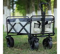 Chariot flexible portátil - Chariot de plage et de camping léger avec roues tout-terrain pour utilisation dans le jardin rangement facile design polyvalent idéal pour les activités de plei