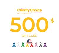 Charity Choice Gift Card 500 USD Key - UNITED STATES