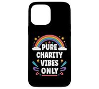 Charity Vibes Only Cute Retro Girls Charity Name Carcasa para iPhone 13 Pro MAX