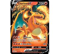 Charizard V 017/172 Brilliant Stars - Tarjeta de Pokemon ultra rara - Holo Foil