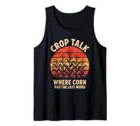 Charla de cultivos donde el maíz tiene la última palabra Retro Farm Camiseta sin Mangas