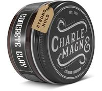 Charlemagne Hair Clay Pomada para Hombres - 100 ml, Fijación Fuerte | Crema Moldeadora Mate Soluble En Agua - Acabado Natural - Calidad Profesional De Barbero