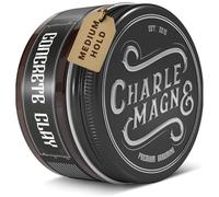 Charlemagne Hair Clay Pomada para Hombres - 100 ml, Fijación Media | Crema Moldeadora Mate Soluble En Agua - Acabado Natural - Calidad Profesional De Barbero