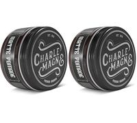 Charlemagne Pomada mate para el cabello - Mezcla de arcilla y pomada para el cabello para hombre - Crema moldeadora con aroma de barbería (100 g, Fijación fuerte) (Paquete de 2)