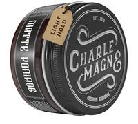Charlemagne Pomada mate para el cabello - Mezcla de arcilla y pomada para el cabello para hombre - Crema moldeadora con aroma de barbería (100 g, Fijación ligera)