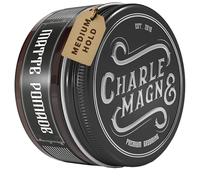 Charlemagne Pomada mate para el cabello - Mezcla de arcilla y pomada para el cabello para hombre - Crema moldeadora con aroma de barbería (100 g, Fijación media)