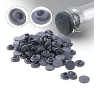 ChaRLes 100 Unids De Goma Tapón De Vidrio Autocuración Puertos De Inyección Inoculación Para La Apertura De 13 Mm