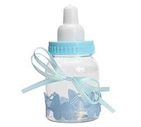 ChaRLes 12 Unids Botellas Rellenas Candy Box Bebé Ducha Bautismo Fiesta Favor Christening - Azul