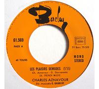 Charles Aznavour Les Plaisirs Demodes 7" Barclay 61.569