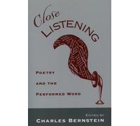 Charles Bernstein Close Listening (Tapa blanda)