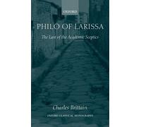 Charles Brittain Philo of Larissa (Tapa dura) Oxford Classical Monographs