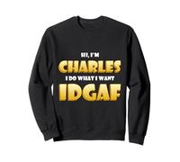Charles Costume Idgaf Funny Meme Halloween Costume Charlies Sudadera