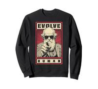 Charles Darwin Evolución Propaganda Evolucionar Ciencia Humana Sudadera