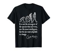 Charles Darwin Evolution Responsive To Change Cita divertida Camiseta