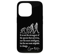 Charles Darwin Evolution Responsive To Change Cita divertida Carcasa para iPhone 13 Pro