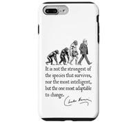 Charles Darwin Evolution Responsive To Change Cita divertida Carcasa para iPhone 7 Plus/8 Plus