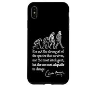 Charles Darwin Evolution Responsive To Change Cita divertida Carcasa para iPhone XS Max