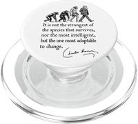Charles Darwin Evolution Responsive To Change Cita divertida PopSockets PopGrip para MagSafe
