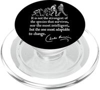 Charles Darwin Evolution Responsive To Change Cita divertida PopSockets PopGrip para MagSafe