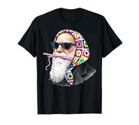 Charles Darwin Evolution Theory Granny - Ovillo Cuadrado para Ganchillo Camiseta