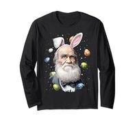 Charles Darwin Evolution Theory - Orejas de Conejo de Pascua Manga Larga