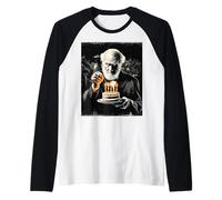 Charles Darwin Evolution Theory - Pastel de cumpleaños para Fiesta de cumpleaños Camiseta Manga Raglan