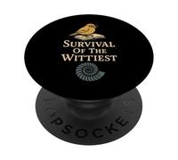 Charles Darwin Gift - Cita de Ciencia de selección Natural PopSockets PopGrip Adhesivo