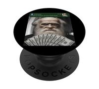 Charles Darwin Hay Movimiento en tu Puerta de Entrada Tonto PopSockets PopGrip Adhesivo