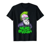 Charles Darwin Punk Selección Natural Rechazo Diversión Ciencia Camiseta