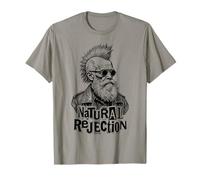 Charles Darwin Punk Selección Natural Rechazo Diversión Ciencia Camiseta