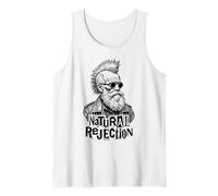 Charles Darwin Punk Selección Natural Rechazo Diversión Ciencia Camiseta sin Mangas