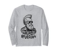 Charles Darwin Punk Selección Natural Rechazo Diversión Ciencia Manga Larga