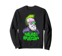 Charles Darwin Punk Selección Natural Rechazo Diversión Ciencia Sudadera
