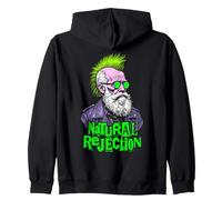 Charles Darwin Punk Selección Natural Rechazo Diversión Ciencia Sudadera con Capucha